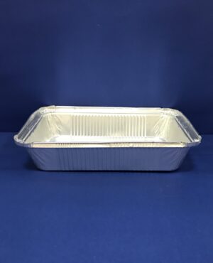 Barquettes Aluminium 860 mls avec Couvercles 100 Barquettes