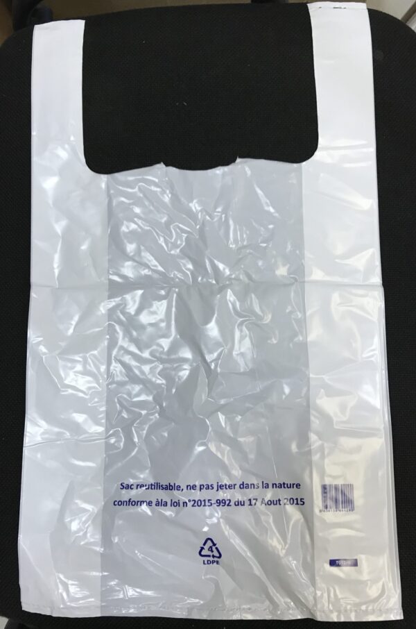 Sacs Plastiques Réutilisables 26+12×45 cms 500 Sacs