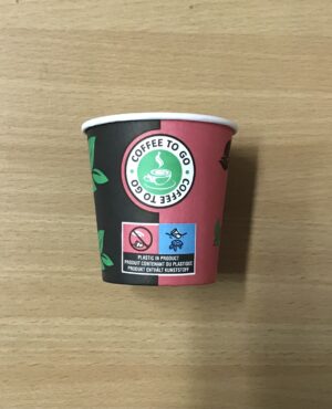 1000 Gobelets Café en Cartons Imprimé 4 oz/10-12 cls