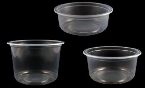 Pots Ronds en Plastiques pour Salades etc 16 oz 50 pots avec 50 couvercles