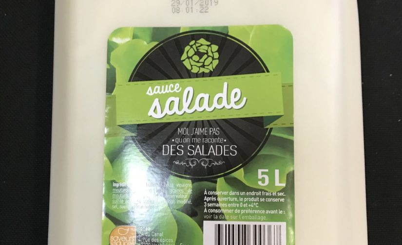 Sauce Salade Saveurs & Sauces 5 Lits