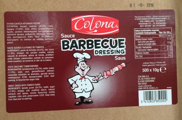 Sauce Barbecue en Sticks ´Colonà 500 Sticks