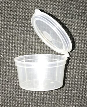 Pots à Sauce Plastiques 3mls Couvercles Attaché 50 Pots