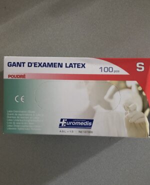 Gants Latex Euromedis Taille 6-7/Small 100 Gants
