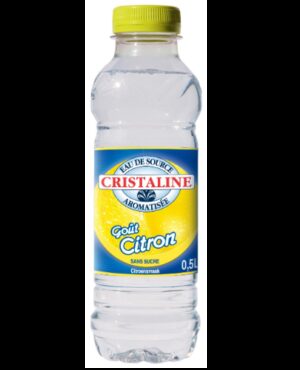 Eau Cristalline Aromatisée Citron 24 Bouteilles