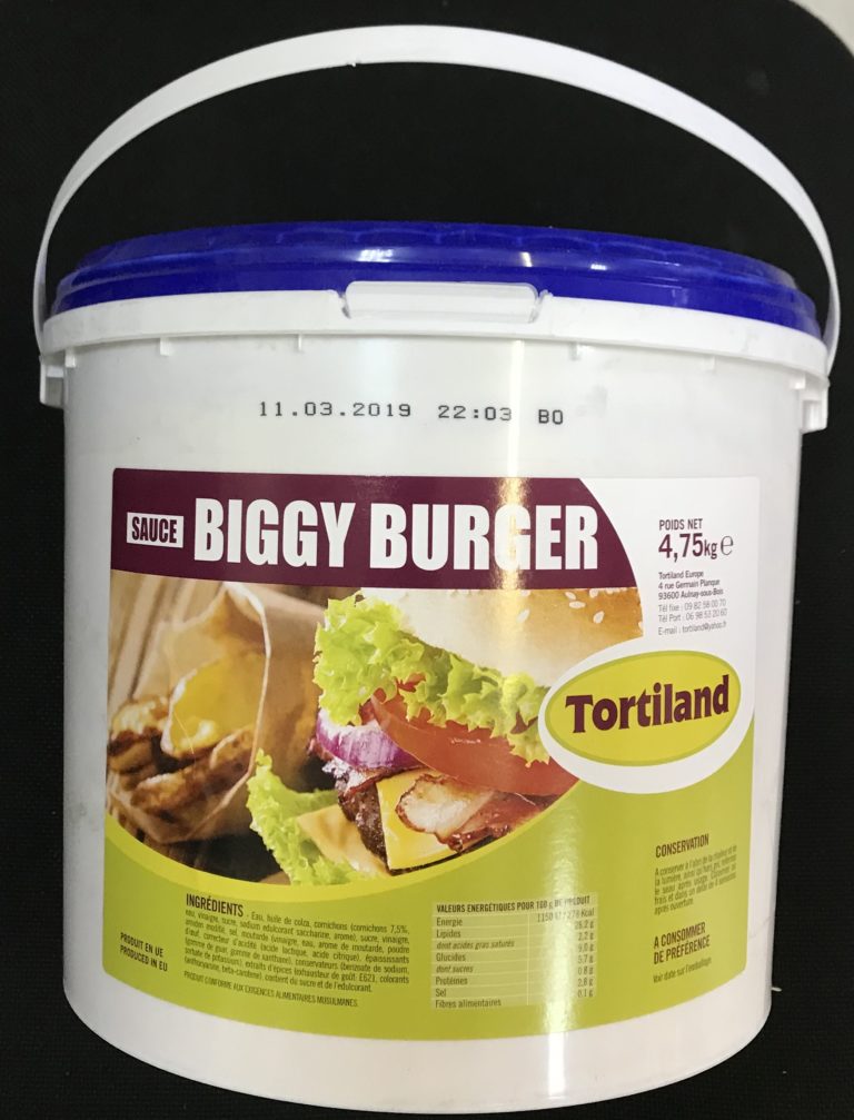 Sauce Biggy Burger Tortiland 5 Lits