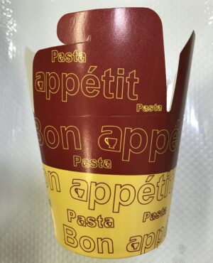 Pots Pasta Cartons Rouge-Jaune 780 cc 50 Pots