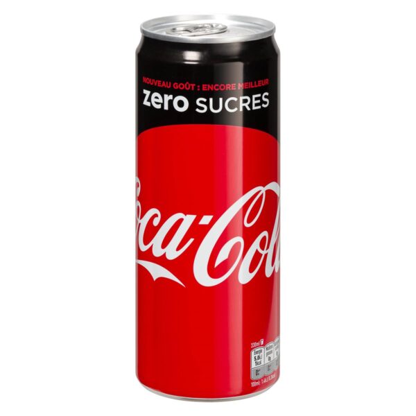 Coca Zéro Français 24 Cannettes