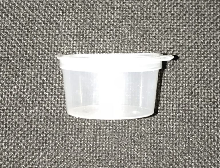 Pots à Sauce Plastiques 3mls Couvercles Attaché 50 Pots