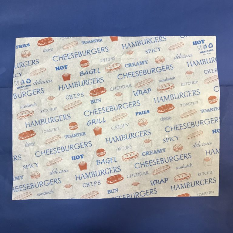 1000 Wraps Burgers 30x40cms Bleu et Rouge