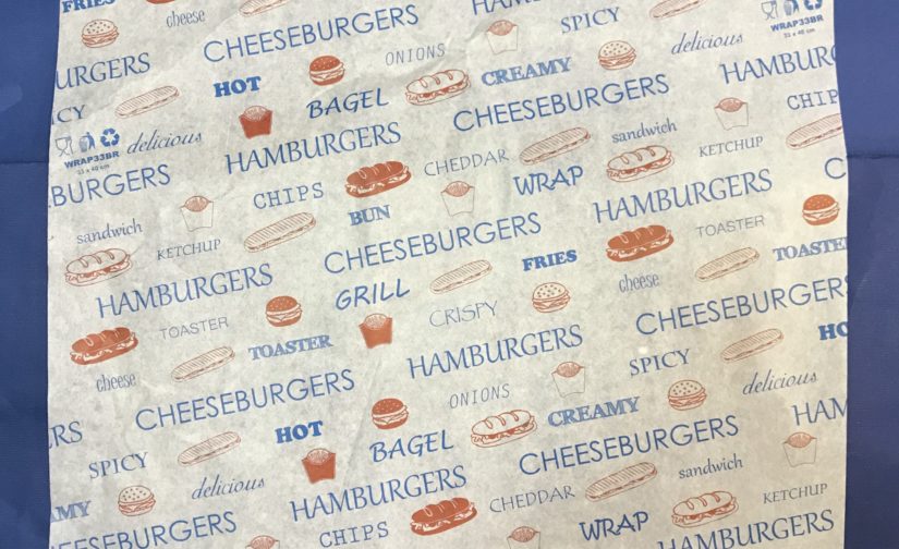 1000 Wraps Burgers 30x40cms Bleu et Rouge
