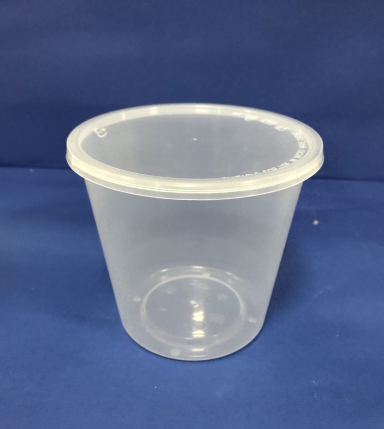 50 Pots PP 30 OZ/887 mls pour Plat Dessert Soupe Salade avec Couvercles