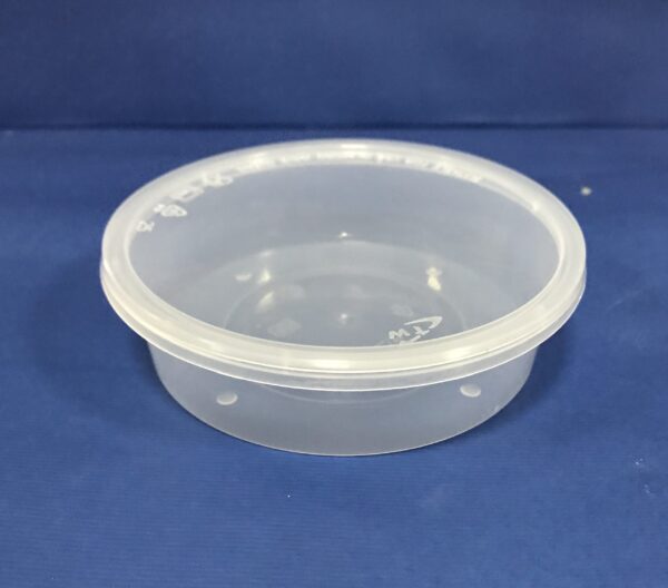 50 Pots PP 8 OZ/225mls pour Plat Dessert Soupe Salade avec Couvercles