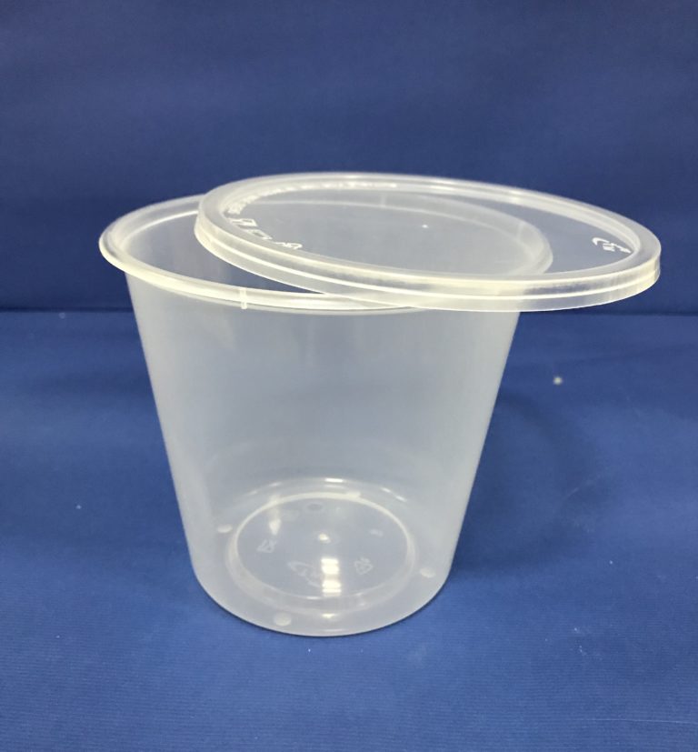50 Pots PP 30 OZ/887 mls pour Plat Dessert Soupe Salade avec Couvercles