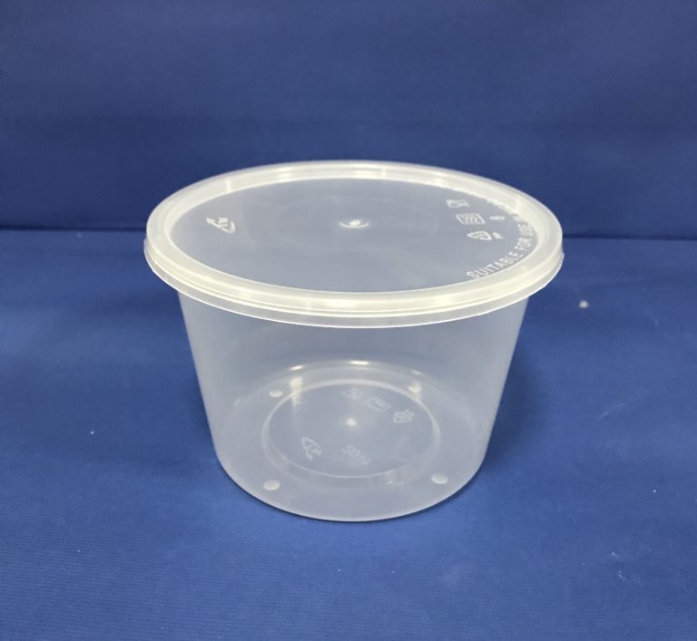 50 Pots PP 20 OZ/590 mls pour Plat Dessert Soupe Salade avec Couvercles