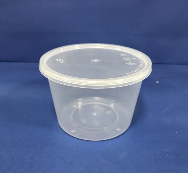 50 Pots PP 20 OZ/590 mls pour Plat Dessert Soupe Salade avec Couvercles