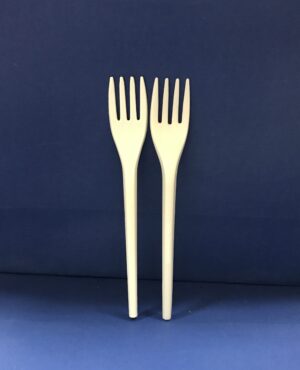 100 Fourchettes Bio en PLA Compostables 17cms