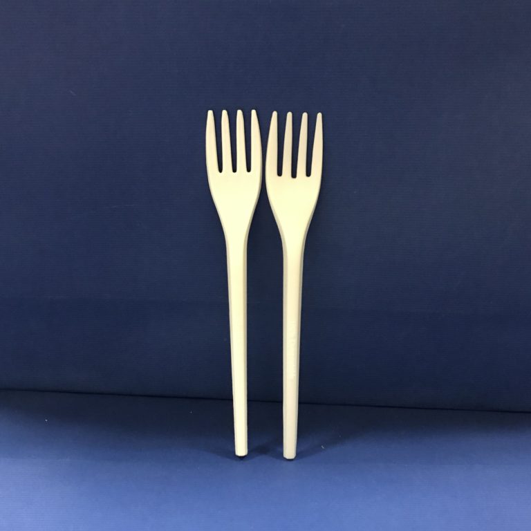 100 Fourchettes Bio en PLA Compostables 17cms