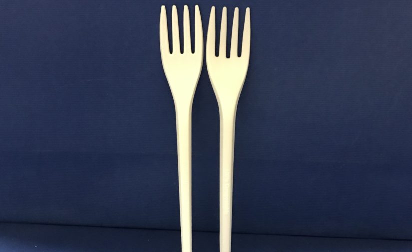 100 Fourchettes Bio en PLA Compostables 17cms