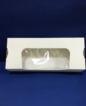 25 Boîtes Pâtisseries/Sushis Fenêtré 90x220x45mm en Cartons ST3C