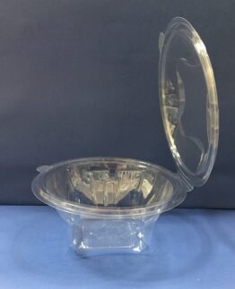 50 Bols Salades en Plastiques Couvercles Charnières 750 cc
