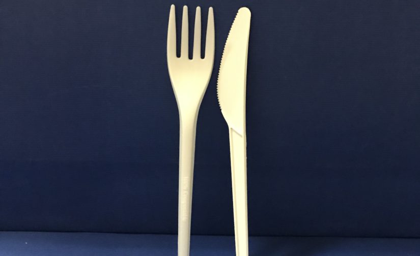 25 Sachet Couverts 2 Pièces Fourchettes+Couteaux Bio en PLA 17 cm - Image 3