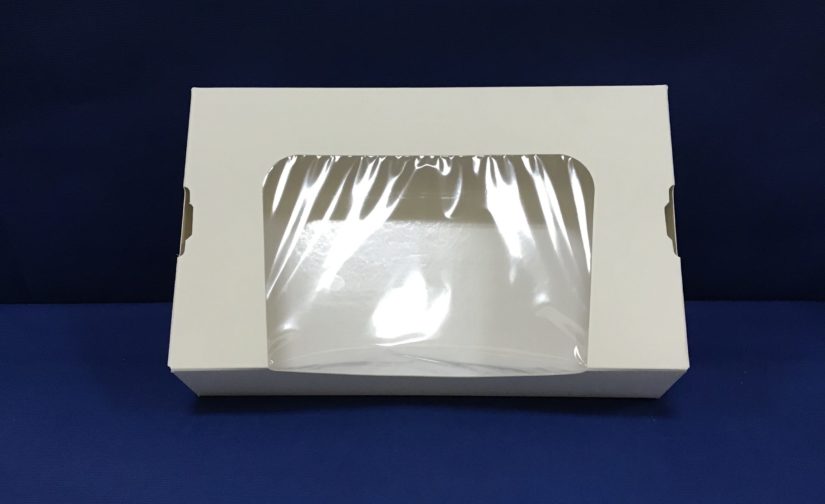 25 Boîtes Pâtisseries / Sushis Fenêtré 120x200x45mm en Cartons ST4C