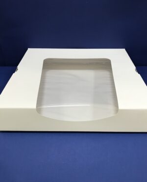 25 Boîtes Pâtisseries/Sushis Fenêtré 265x260x45mm en Cartons ST8C