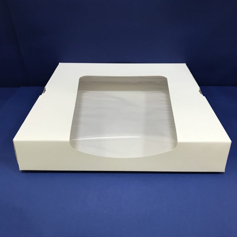 25 Boîtes Pâtisseries/Sushis Fenêtré 265x260x45mm en Cartons ST8C