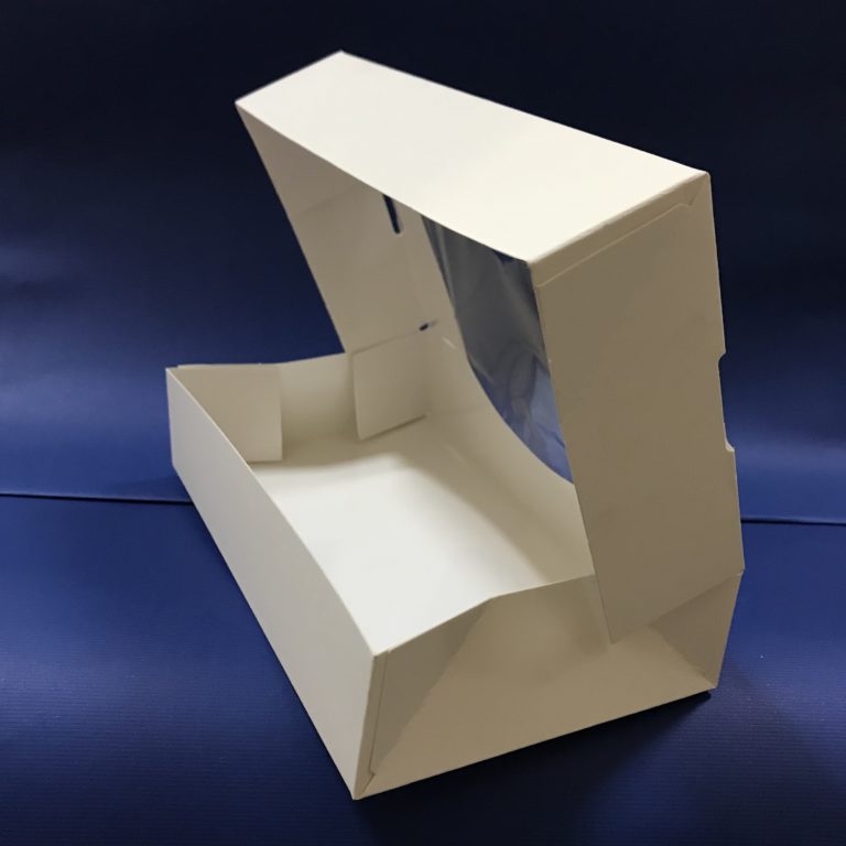 25 Boîtes Pâtisseries / Sushis Fenêtré 120x200x45mm en Cartons ST4C