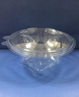 50 Bols Salades en Plastiques Couvercles Charnières 750 cc