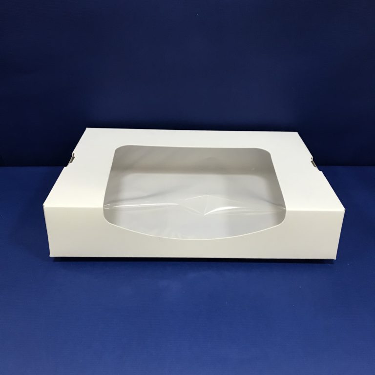 25 Boîtes Pâtisseries/Sushis Fenêtré 265x260x45mm en Cartons ST8C