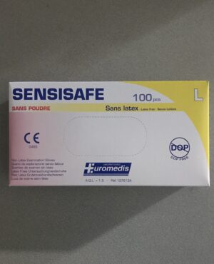 Gants Vinyles Sensisafe Non-Poudree Taille 8-9/Large 100 Gants
