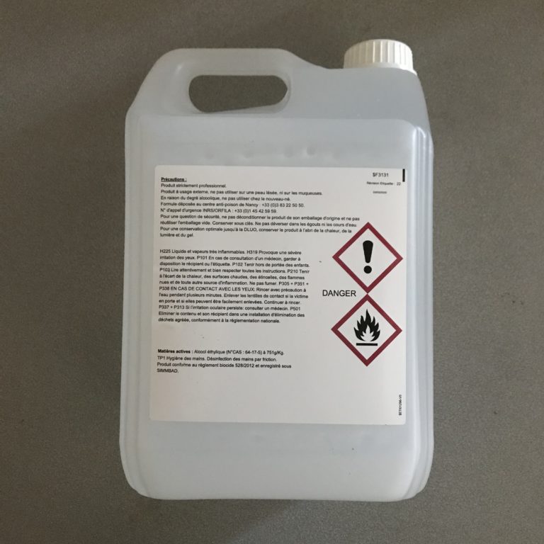 Gel Mains Hydroalcoolique ELIGEL 5 Lits