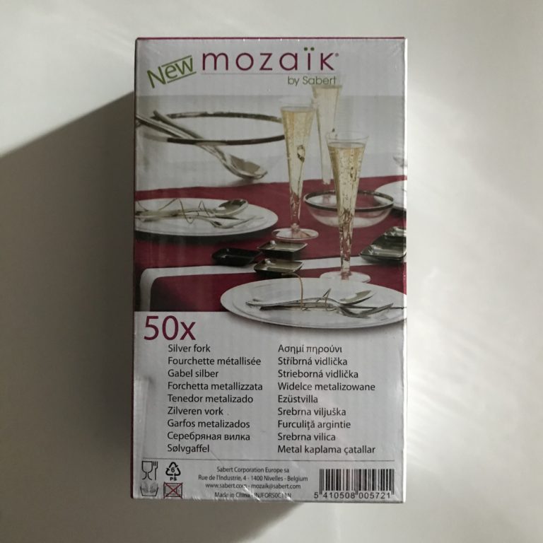 50 Fourchette Plastique Métallisé Luxes