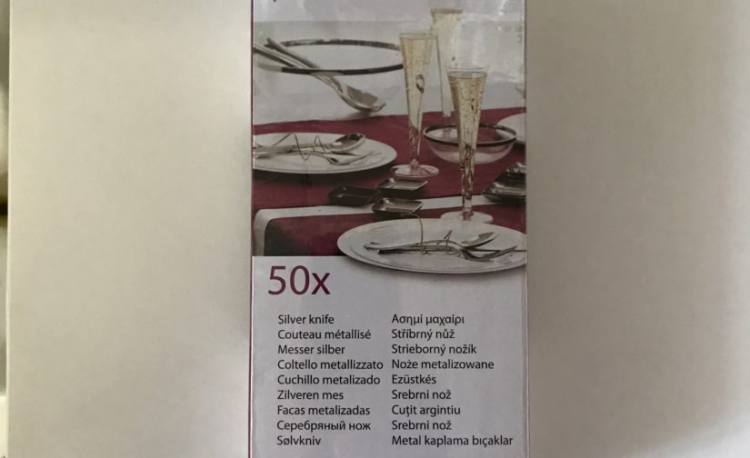 50 Couteaux Plastique Métallisé Luxes - Image 2