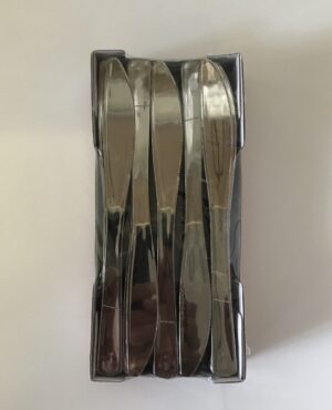 50 Couteaux Plastique Métallisé Luxes
