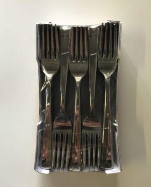 50 Fourchette Plastique Métallisé Luxes