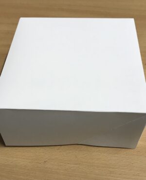 50 Boîtes Pâtissières Blanches Taille 18x18x8 cms