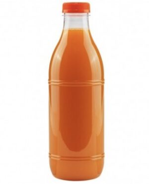 10 Bouteilles à Jus/Bissap/Miel etc 1 Lit./1000mls en PET avec Bouchons Oranges