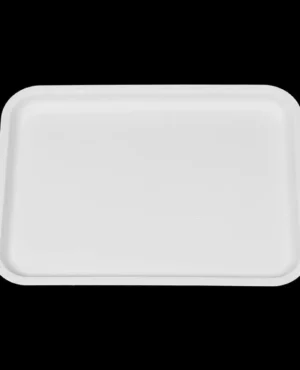 1 Plateau de Service Lisse Blanc 36.5×26.5 cms