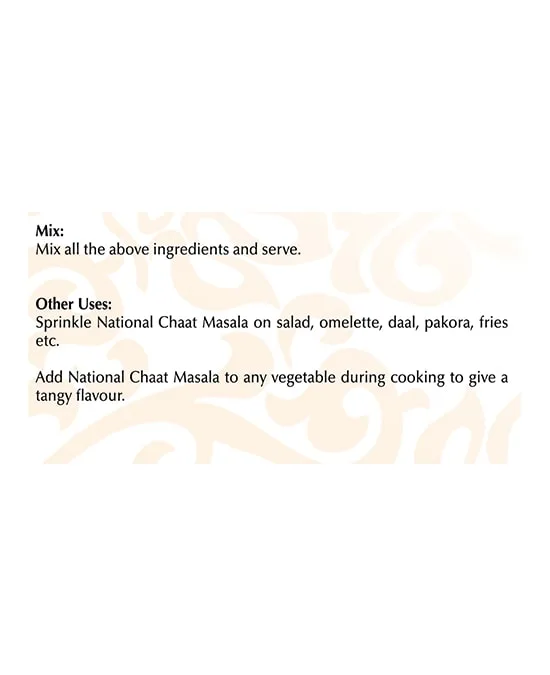Chaat Masala 100g de National