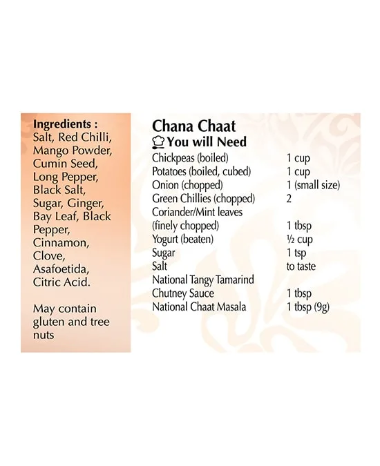 Chaat Masala 50g de National