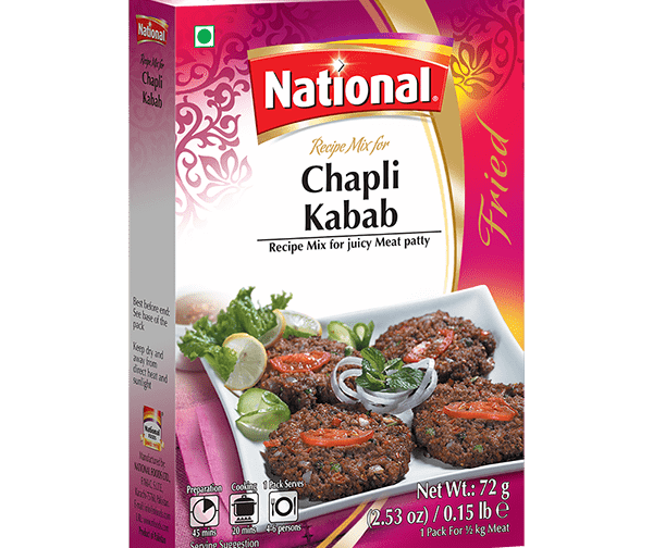 Chapli Kabab 72g de National