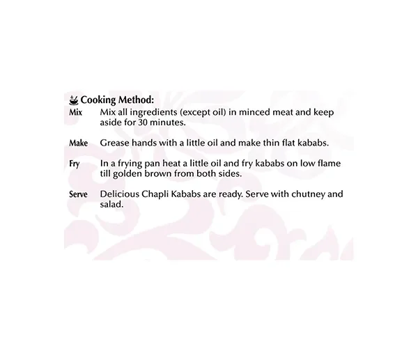 Chapli Kabab 72g de National - Image 2