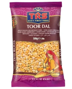 Lentilles indiennes Toor Dal 500g pois d&rsquo;Angole cassés de TRS