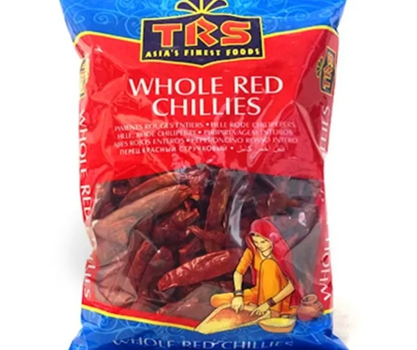 Piment rouge indien long entier 150g de TRS