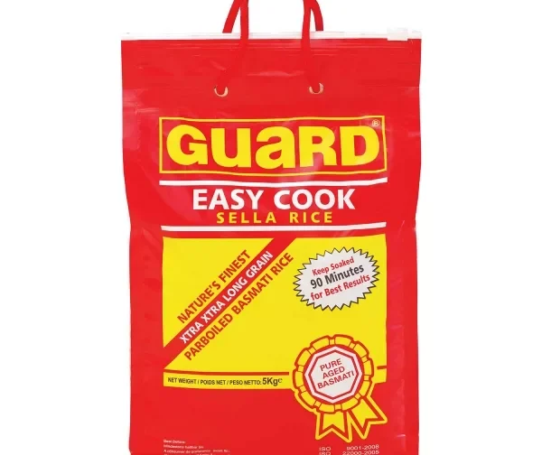 Riz Étuvé Indien Basmati 5KG de Guard