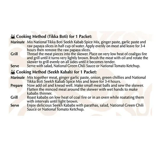 Tikka Boti-Seekh Kabab 100g de National - Image 4