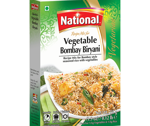 Vegetable Bombay Biryani 55g de National